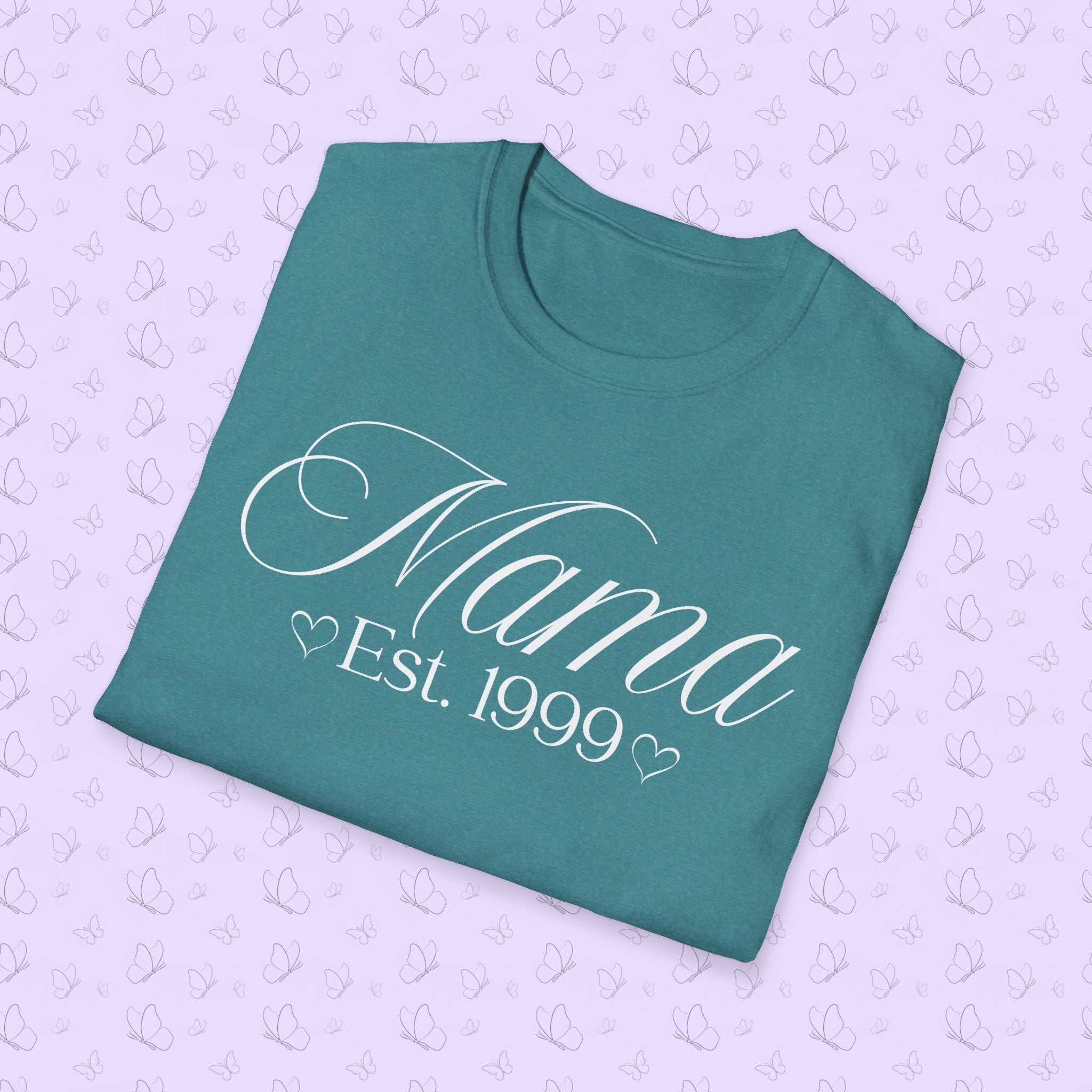 Mama Established Year T-Shirt — Customizable Mom Shirt