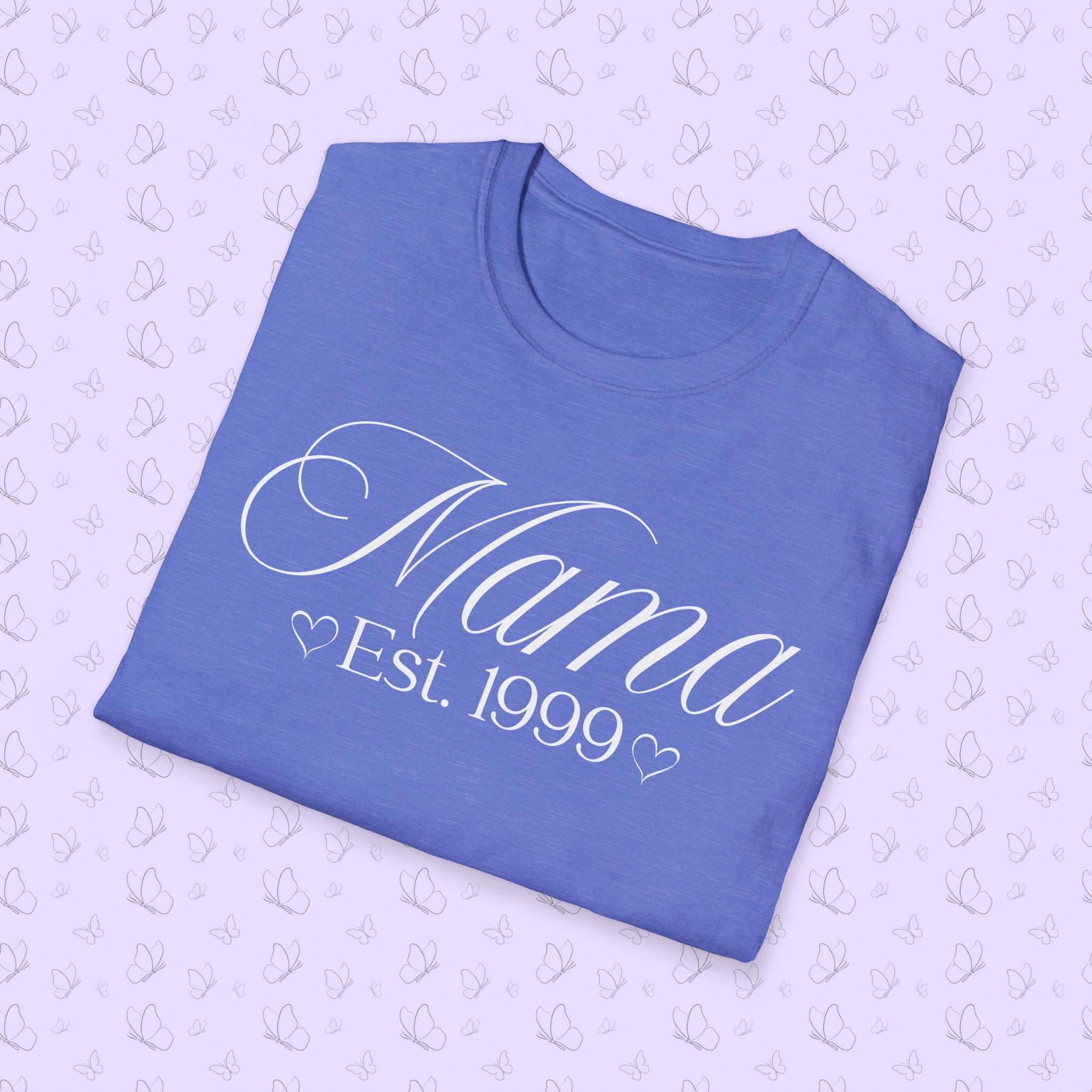 Mama Established Year T-Shirt — Customizable Mom Shirt