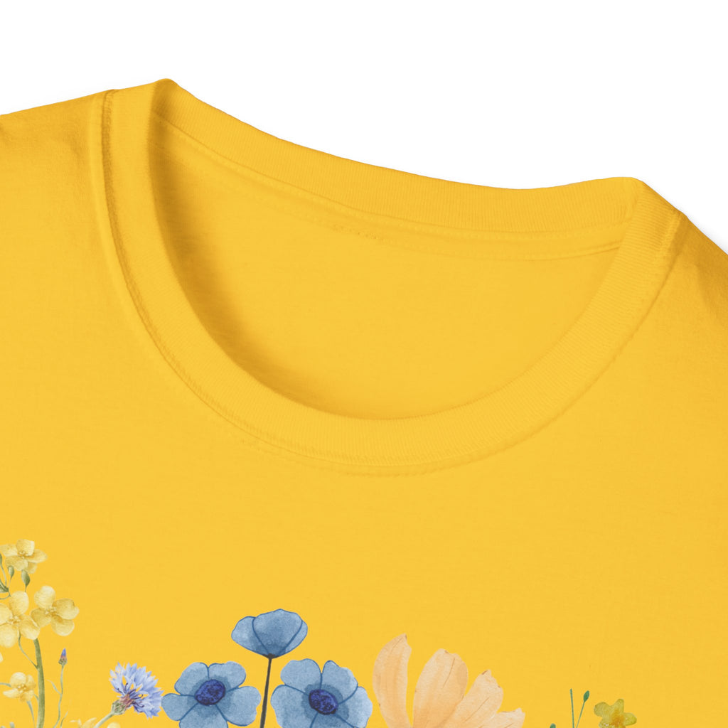 Breathe Wildflowers Tee — Watercolor Butterflies & Floral T-Shirt