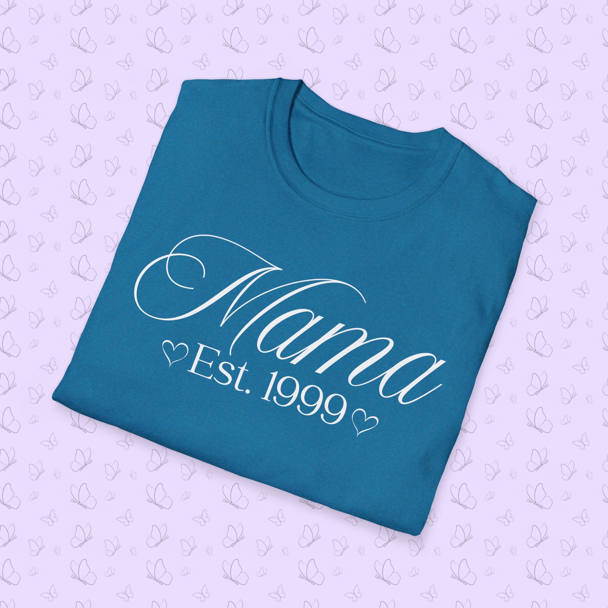 Mama Established Year T-Shirt — Customizable Mom Shirt