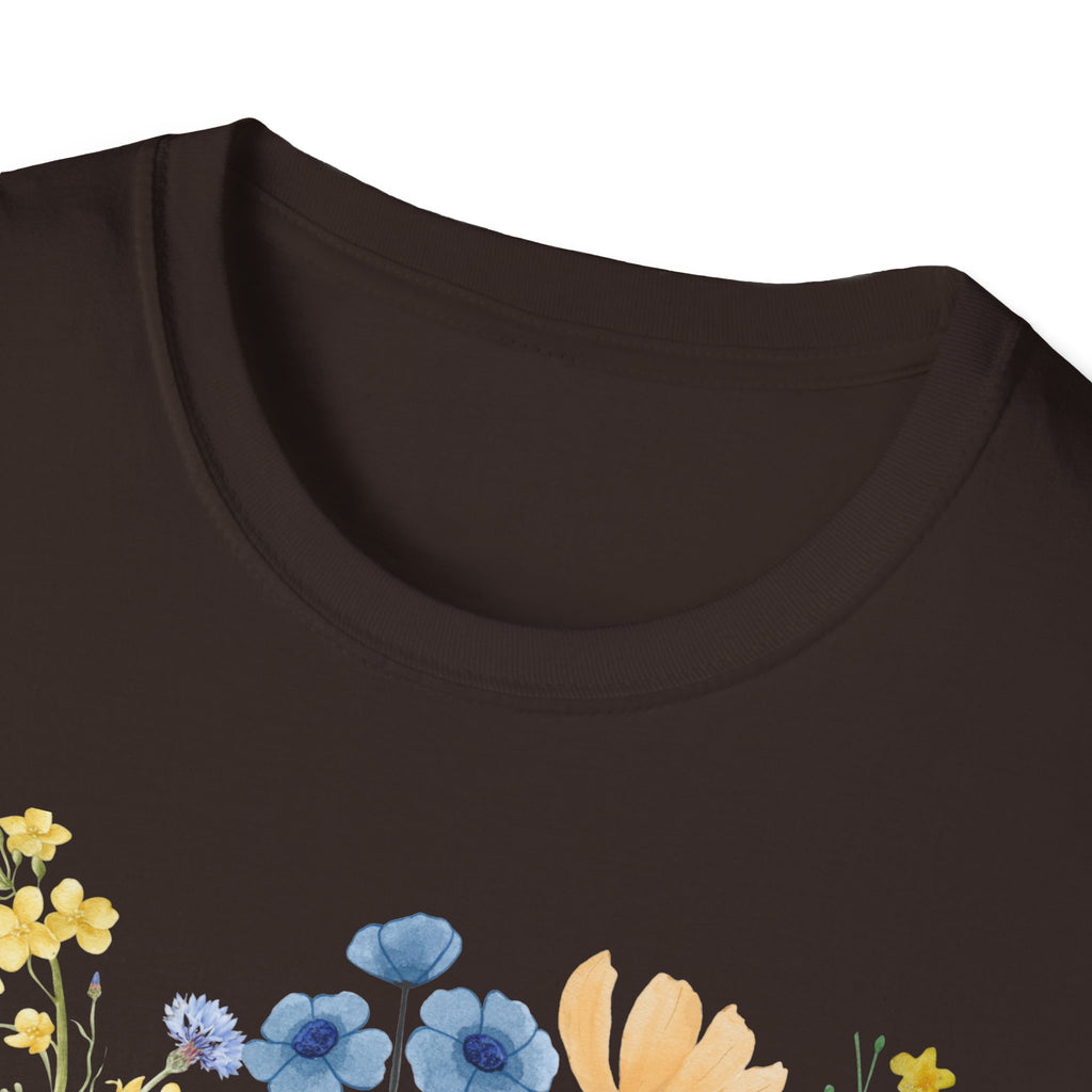 Breathe Wildflowers Tee — Watercolor Butterflies & Floral T-Shirt
