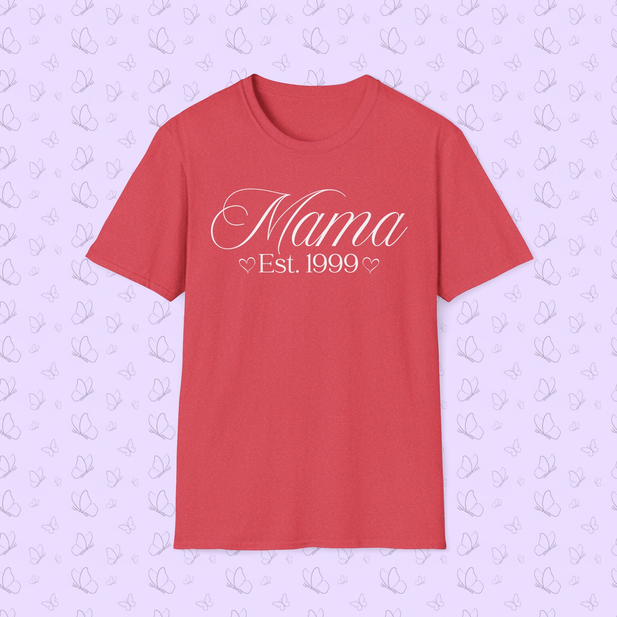 Mama Established Year T-Shirt — Customizable Mom Shirt