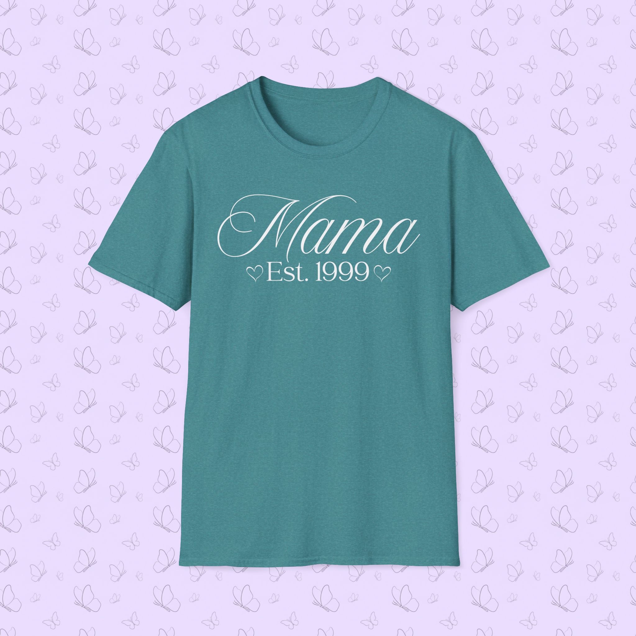 Mama Established Year T-Shirt — Customizable Mom Shirt