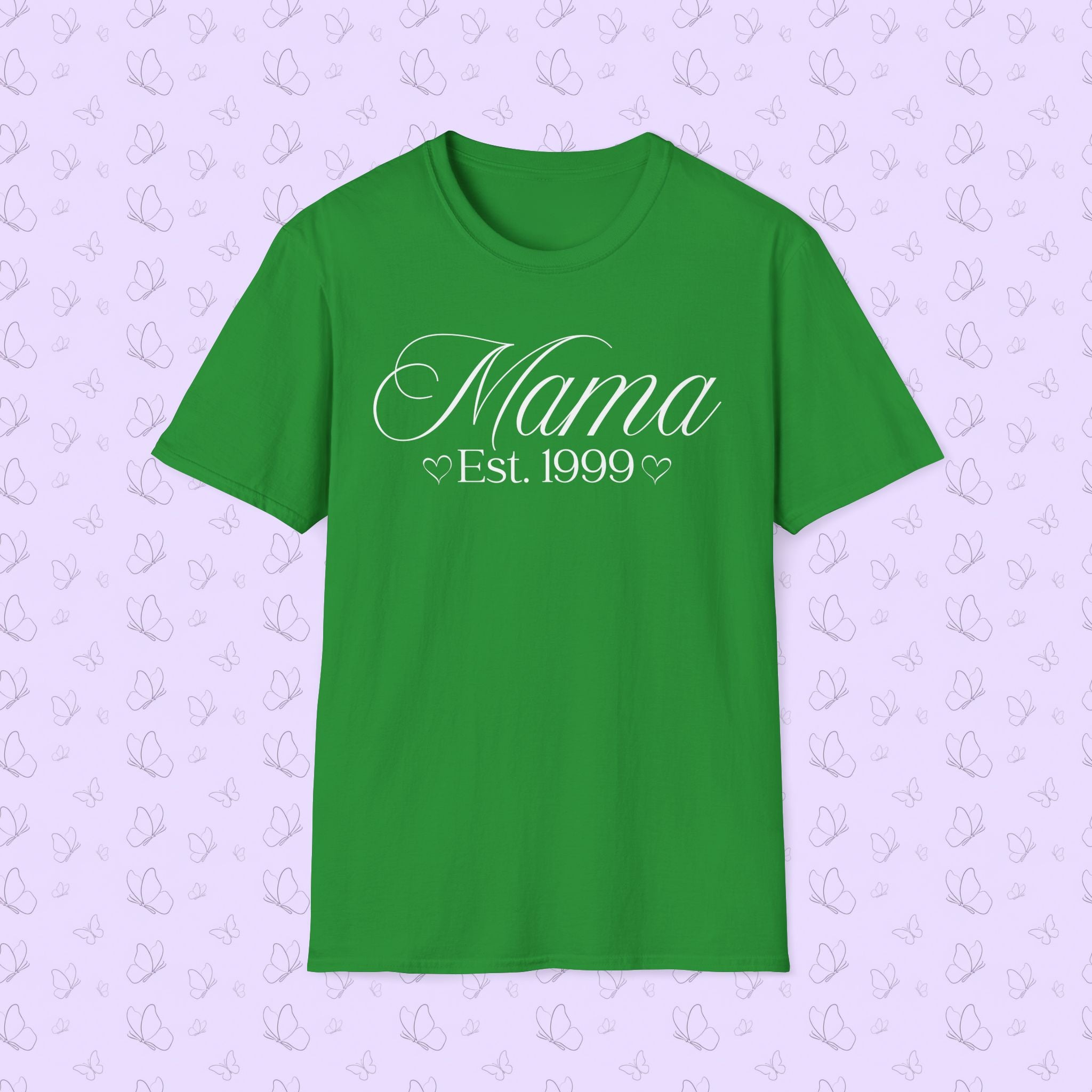 Mama Established Year T-Shirt — Customizable Mom Shirt