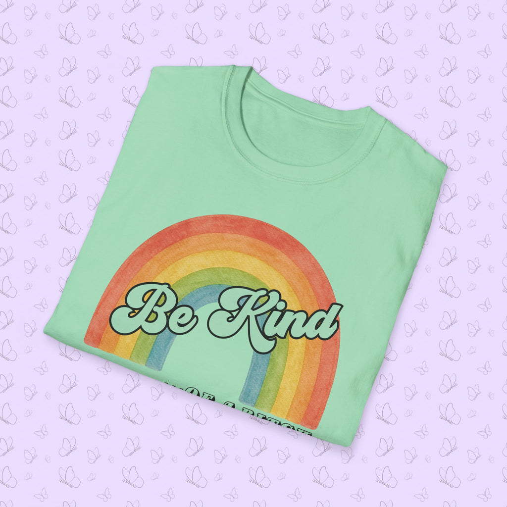Be Kind…Of A Bitch Retro Rainbow T-Shirt — Funny Sarcastic Tee