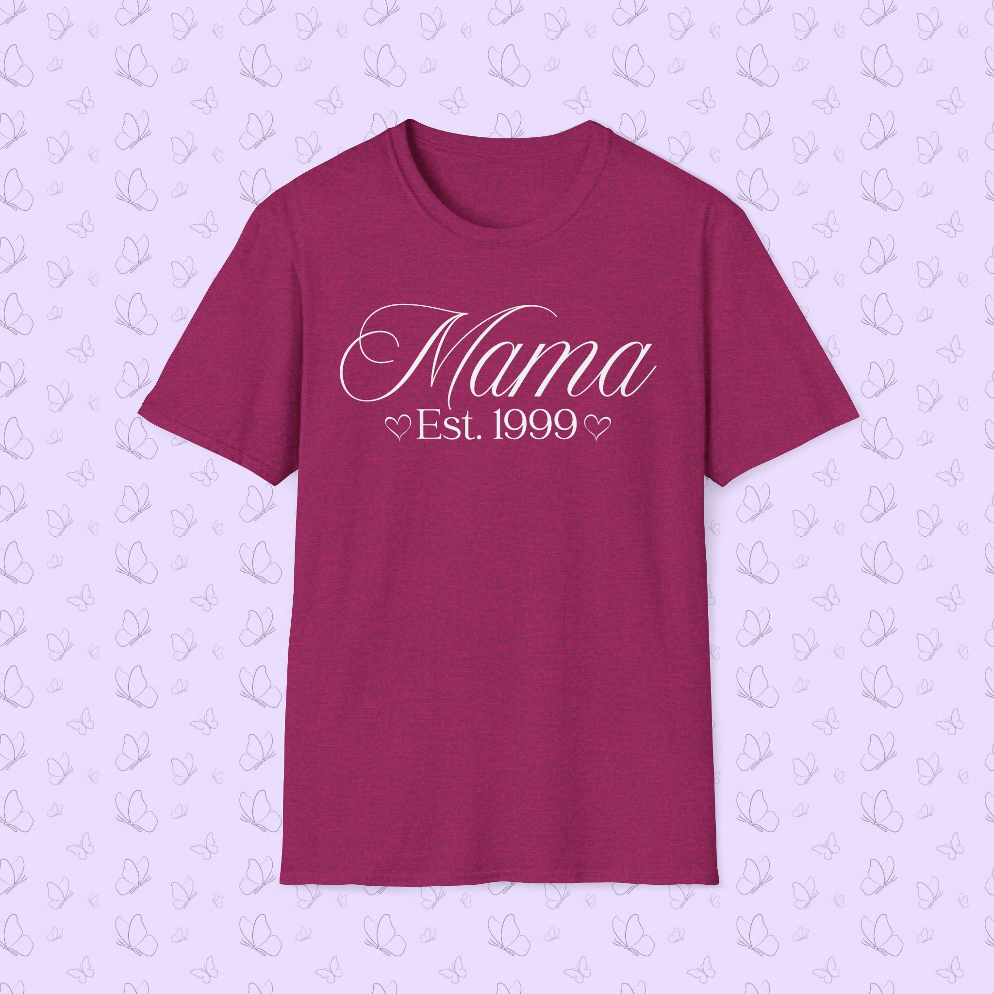 Mama Established Year T-Shirt — Customizable Mom Shirt