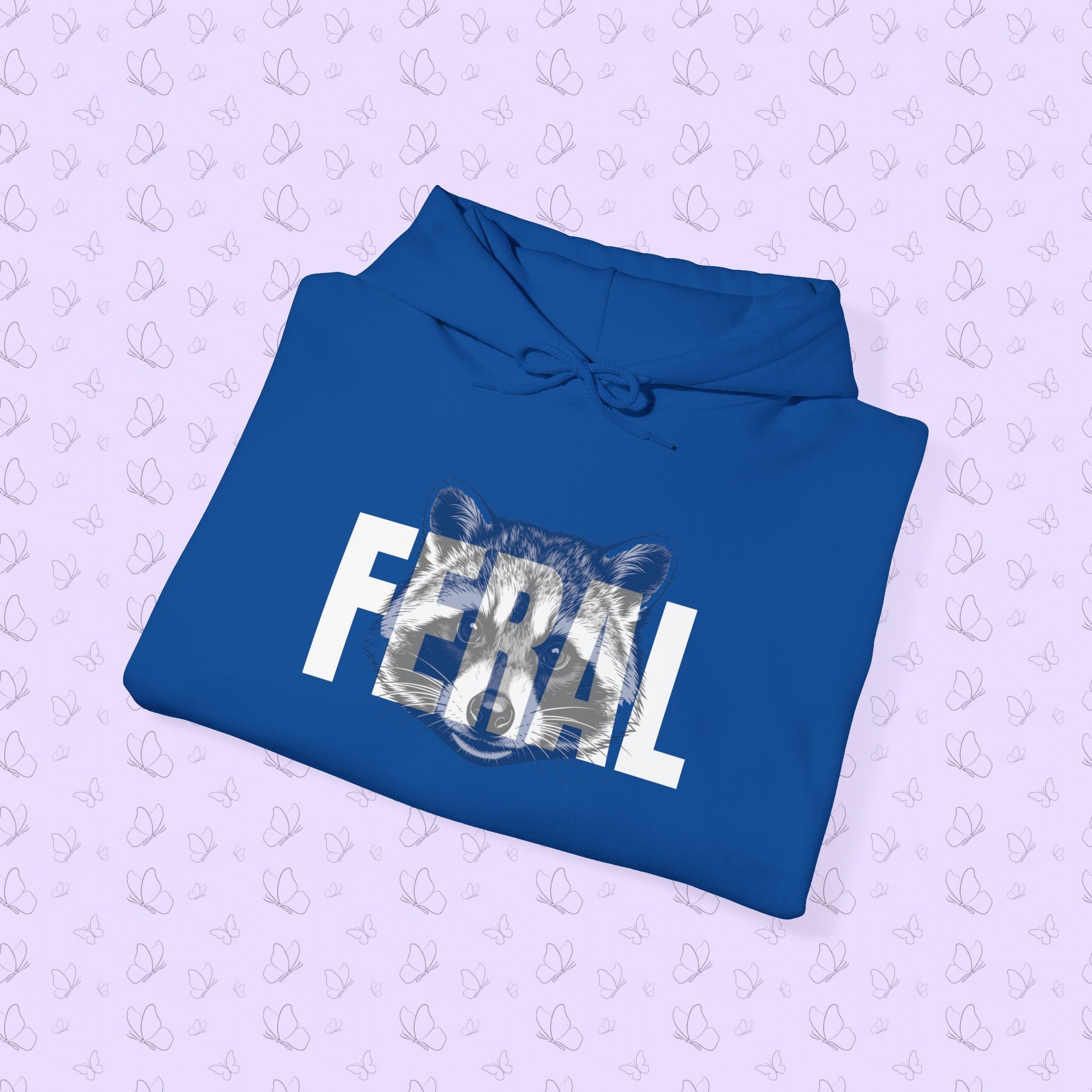 Feral Raccoon Hoodie — Wild Raccoon Graphic Sweatshirt