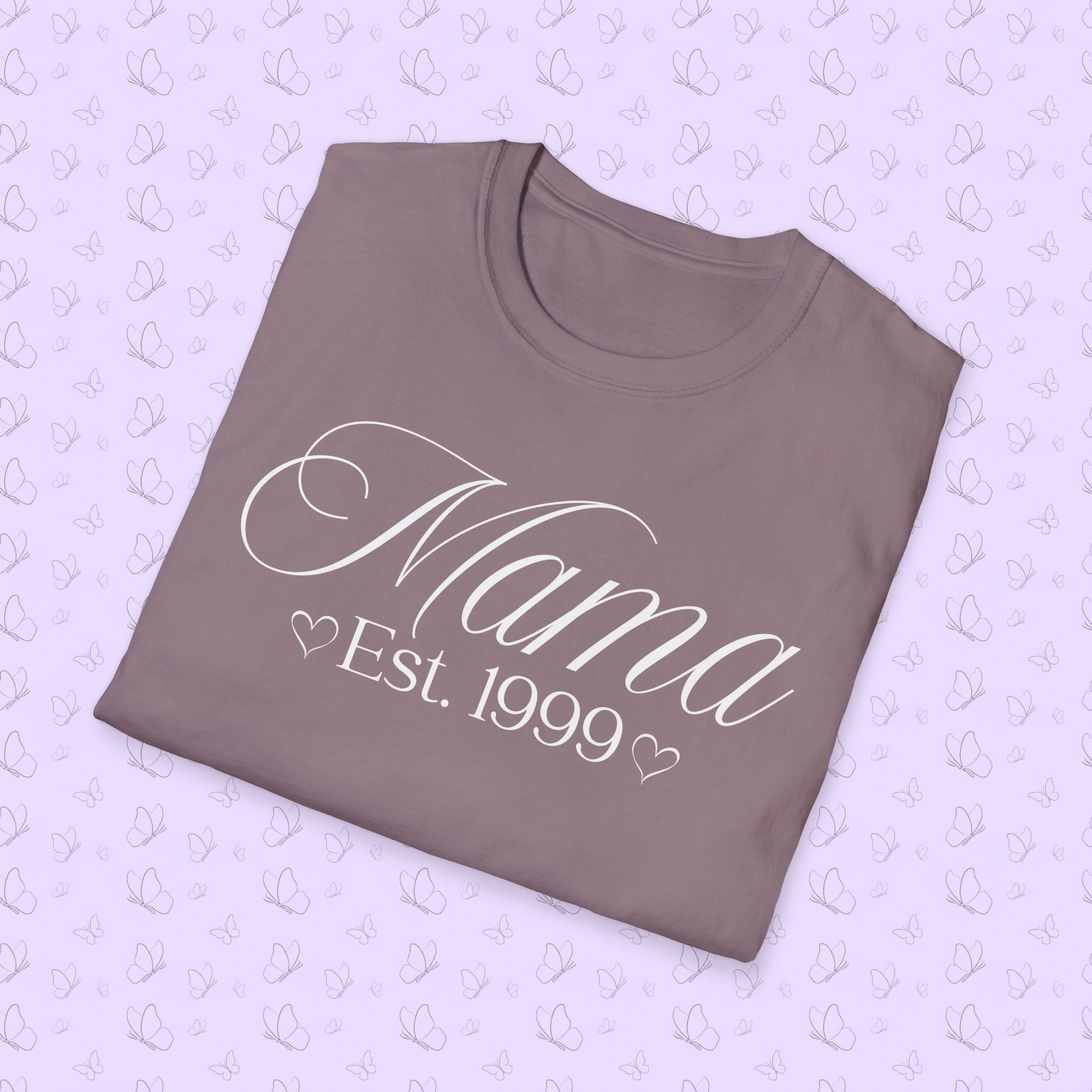 Mama Established Year T-Shirt — Customizable Mom Shirt