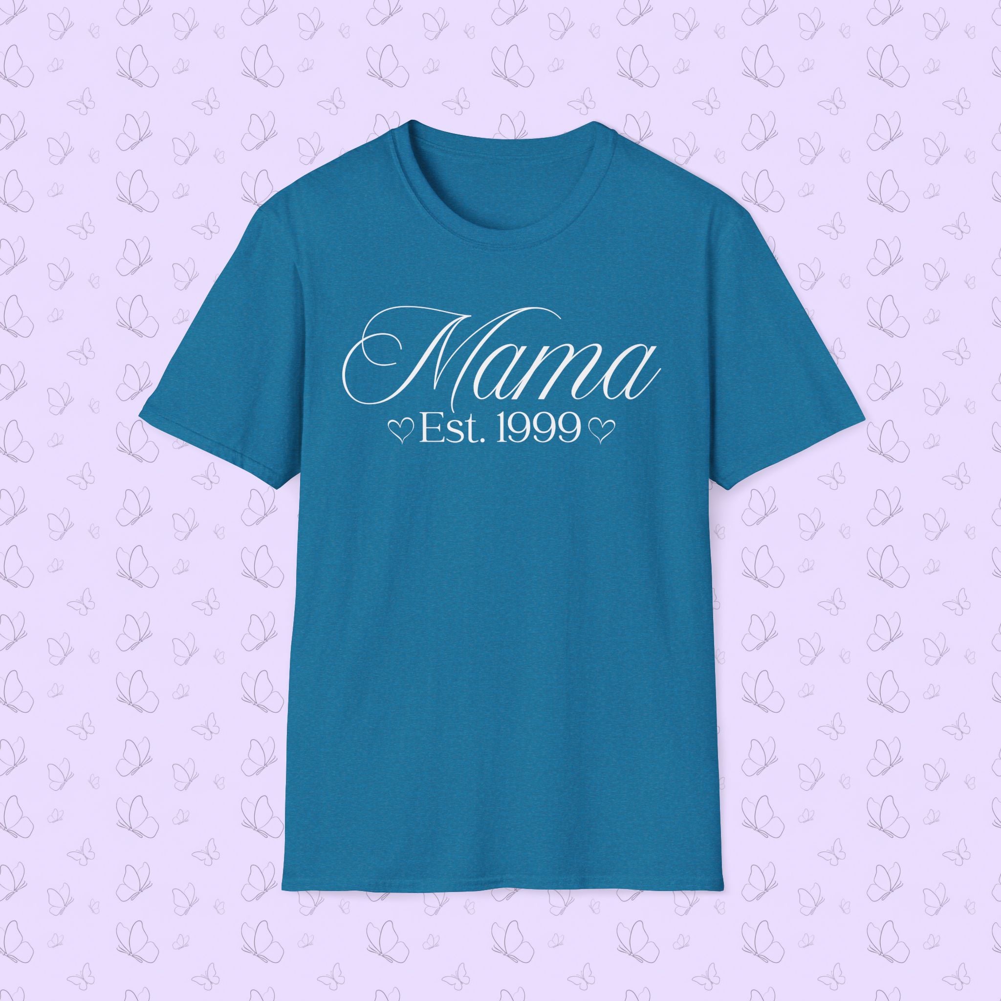 Mama Established Year T-Shirt — Customizable Mom Shirt